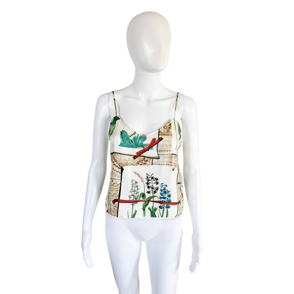 Libertine Tops - LIBERTINE COLEFAX SILK CAMISOLE TANK